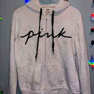 it’s from pink , it’s a size medium.